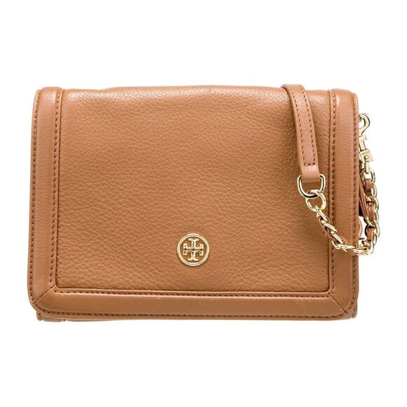 Tory Burch Brown Leather Crossbody Bag - Picture 1 of 15
